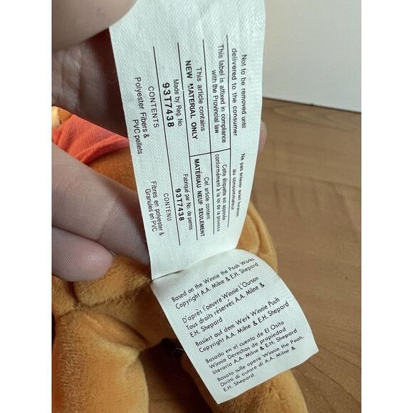 Disney Store Winnie the Pooh Easter Bonnet Bean Bag Plush - Picture 8 of 9